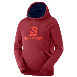 Мъжки суитшърт Salomon Logo Hoodie M червен BikingRed