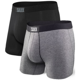 Боксерки Saxx Vibe Boxer Brief 2Pk черен/сив Black/Grey