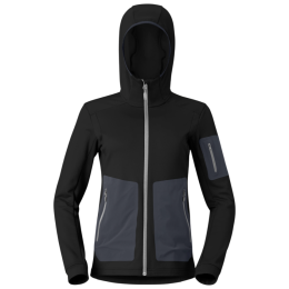 Дамски функционален суитшърт Norrona falketind warm2 stretch Hood черен Caviar Black