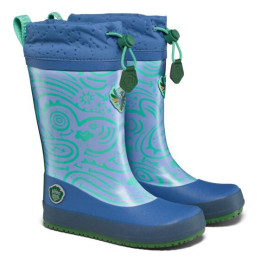 Детски гумени ботуши Affenzahn Rainboot Vegan Puddly Bird of Paradise син/оранжев Bird of Paradise
