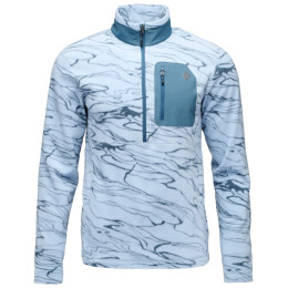 Мъжки суитшърт Black Diamond Rift HZ Fleece Jacket светло син Relief-Fog Blue-Midnight Blue