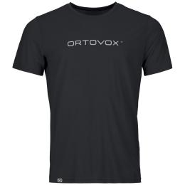 Функционална мъжка тениска Ortovox 150 Cool Brand Ts M черен Black Raven
