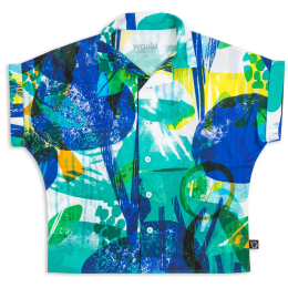 Риза Wouki Hitode forest blue син Forest blue