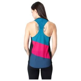 Дамска тениска без ръкав Drexiss Fit Stripe Pink черен/син