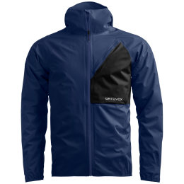 Мъжко водоустойчиво яке Ortovox Trace 2.5L Jacket M син/черен Blue Nunatak