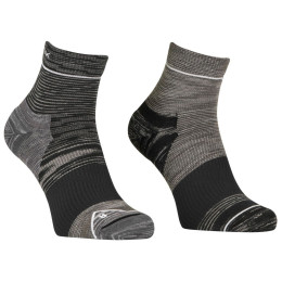 Мъжки чорапи Ortovox Alpine Quarter Socks M черен/сив black raven