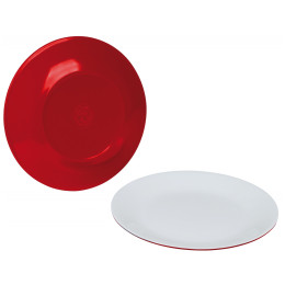 Комплект чинии Bo-Camp Breakfast plate Two tone - 4 бр червен Red