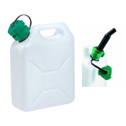 Пластмасова туба Eda Jerrycan 5L s nálevkou бял