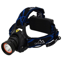 Челник Cattara LED 400lm (1x XM-L+15x SMD) черен/син