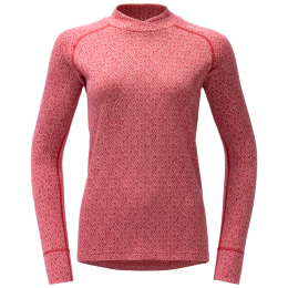 Дамска функционална блуза Devold Signature Silk 230 Cross Neck Wmn розов Apricot