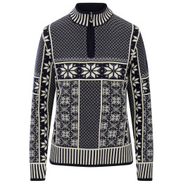 Дамски пуловер Dale of Norway Vardåsen Fem Sweater тъмносин/бял Marine Offwhite