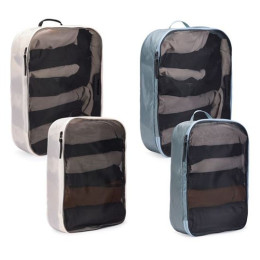 Комплект организатори Thule Packing cube set L сив/бял bílá/Pond Gray