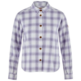 Дамска риза Fjällräven Övik Boxy Flannel Shirt W бял / лилав Eggshell-Lavender Mist