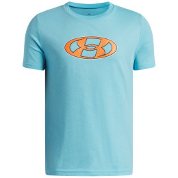 Детска функционална тениска Under Armour UA B Mesh Lockertag SS Fresco Blue син Fresco Blue / / Outrageous Orange