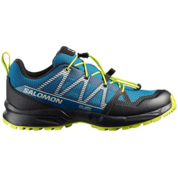 Детски обувки Salomon Outscape Waterproof J син Mykonos Blue / Black / Acid Lime