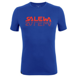 Мъжка тениска Salewa *Sporty Graphic Dry M S/S Tee син