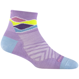 Дамски чорапи Darn Tough Run Quarter Ultra-Lightweight розов lavender