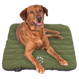 Кучешко легло за пътуване Mountain Paws Packable Travel Dog Bed зелен/сив Black
