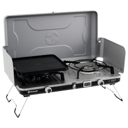 Къмпинг котлон Outwell Merapi Pro Duo Deluxe сребърен Silver Grey