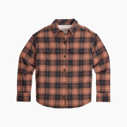 Дамска риза Royal Robbins W Vista Flannel Shacket кафяв/оранжев Tawny Alpine Pld