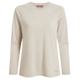 Дамска тениска Craghoppers NosiLife Nour LS T-Shirt бежов Oyster Marl