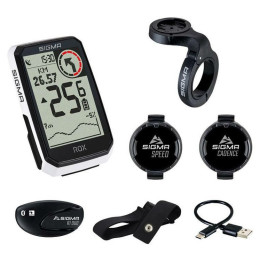 Велосипеден компютър Sigma Rox 4.0 Endurance Sensor set бял white