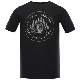 Мъжка тениска Alpine Pro Lefer черен/сив