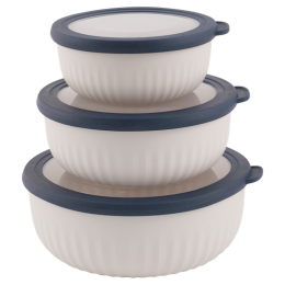 Комплект купи Outwell Cookout Bowl Set with Lids бежов / син Blue & Grey