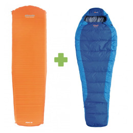 Комплект Pinguin Set spacáku Savana 185 a karim син