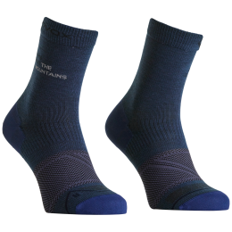 Мъжки мериносови чорапи Ortovox Alpine Light Comp Mid Socks M син/сив Blue Nunatak