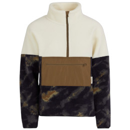 Дамски суитшърт Fundango Riva Hybrid Pullover бежов / кафяв forest night