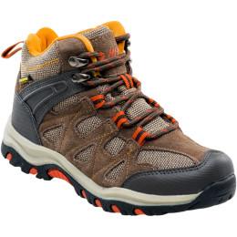Детски обувки Hi-Tec Kaori Mid WP Jr кафяв Brown/DarkBrown/Orange