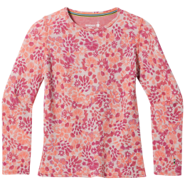Детска функционална тениска Smartwool Kids' Classic Thermal Merino Base Layer Crew розов FESTIVE FUCHSIA FLORAL