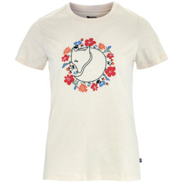 Дамска тениска Fjällräven Fjällblomster Fox T-shirt W бял Chalk White