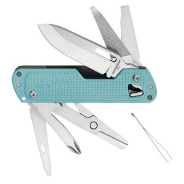 Многофункционален нож Leatherman Free T4 светло син