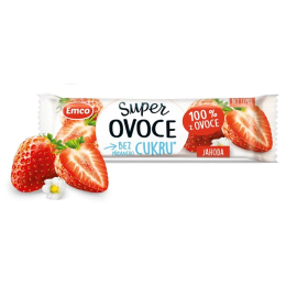 Бар Emco Super плодове - ягода 30г