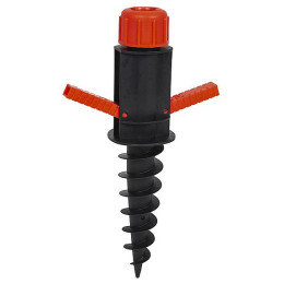 Морков за чадър Bo-Camp Beach Umbrella Auger Plastic черен/червен Black/Red