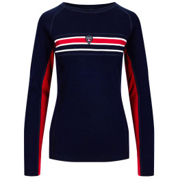 Дамска функционална блуза Dale of Norway Aksla Feminine Baselayer Crew neck тъмно син Navy Red OffWhite