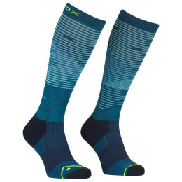 Мъжки 3/4 чорапи Ortovox All Mountain Long Socks M син petrol blue