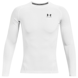 Функционална мъжка тениска  Under Armour HG Armour Comp LS бял White/Black
