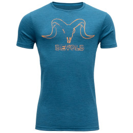 Мъжка тениска Devold Skull Man Tee син BlueMelange