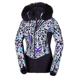 Дамско яке за ски Northfinder Vivian бял/черен