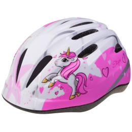 Детска каска Etape Rebel розов/бял White/Pink