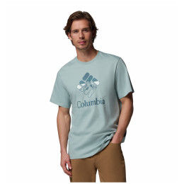 Мъжка тениска Columbia CSC™ Seasonal Graphic Tee светло син Crushed Blue, Heavenly Stacked Gem