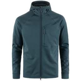 Мъжки суитшърт Fjällräven Abisko Grid Fleece Hoodie M син Mountain Blue