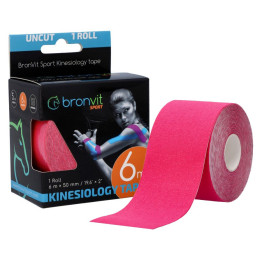 Кинезио тейп лента BronVit Sport Kinesio Tape classic 5 cm x 6m