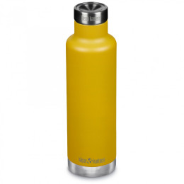 Термобутилка от неръждаема стомана Klean Kanteen Insulated Classic Narrow 25oz (w/Pour Through Cap) жълт