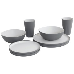 Комплект прибори Outwell Gala 2 Person Dinner Set сив Grey Mist