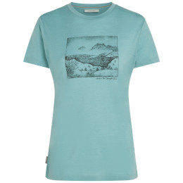 Дамска тениска Icebreaker Women Merino 150 Tech Lite SS Tee Terrain светло син Hydro