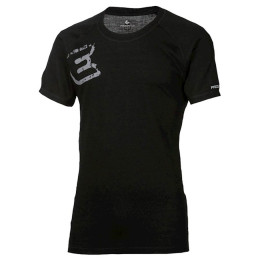 Функционална мъжка тениска  Progress Progress NKR Print "E" potisk черен Black